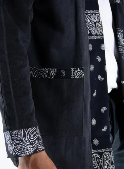 Giacche<GIACCA KIMONO NORAGI IN DENIM Bianco, Grigio, Nero
