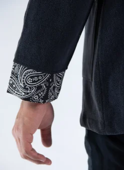 Giacche<GIACCA KIMONO NORAGI IN DENIM Bianco, Grigio, Nero