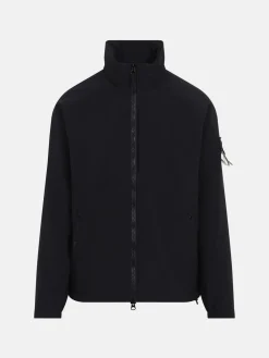 STONE ISLAND Giacche<GIACCA LIGHT SOFT SHELL-R_E.DYE Nero