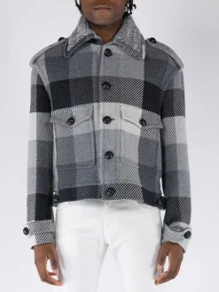 ETRO Giacche<GIACCA MAGLIA Bianco, Grigio