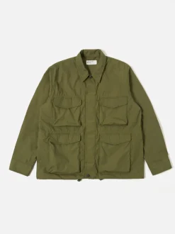 UNIVERSAL WORKS Giacche<GIACCA PARACHUTE FIELD Verde