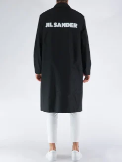 JIL SANDER Giacche<GIACCA PARKA OVER REGULAR FIT FULLY LINED Nero