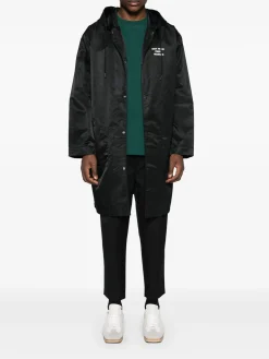 DROLE DE MONSIEUR Giacche<GIACCA PARKA SLOGAN Bianco, Nero