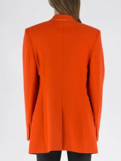 STELLA MCCARTNEY Giacche<GIACCA SARTORIALE TWILL Arancione