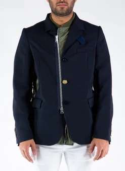 Giacche<GIACCA SUITING Blu, Verde