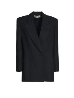 NINEMINUTES Giacche<GIACCA THE BLAZER LINUME Nero