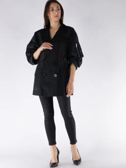 SACAI Giacche<GIACCA VOLIE x TAFFETA Nero