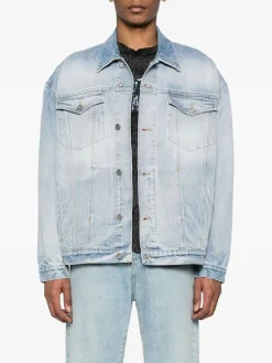 VETEMENTS. Giacche<GIUBBOTTO DENIM Blu