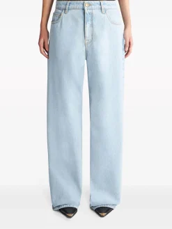 ETRO Jeans<JEANS BAGGY CON RICAMO Azzurro