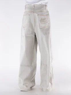 ETRO Jeans<JEANS DENIM HIGH WAISTED Grigio