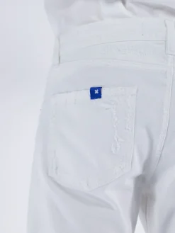 Jeans<JEANS DESTROYED IN DENIM Bianco