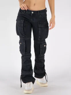THE ATTICO Jeans<JEANS ESSIE LONG Nero
