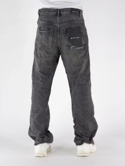 PURPLE BRAND Jeans<JEANS FULL SIDE ZIP Grigio
