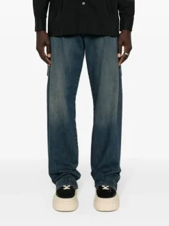 MM6 MAISON MARGIELA Jeans<JEANS IN DENIM A GAMBA DRITTA Verde