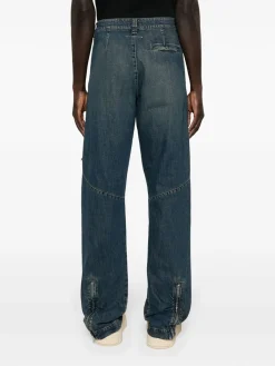 MM6 MAISON MARGIELA Jeans<JEANS IN DENIM A GAMBA DRITTA Verde