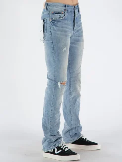 PURPLE DENIM Jeans<JEANS P004 Azzurro, Bianco, Blu
