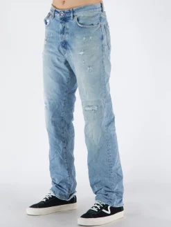 PURPLE DENIM Jeans<JEANS P011 Azzurro, Bianco, Blu