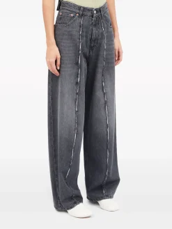 MM6 MAISON MARGIELA Jeans<JEANS WIDE LEG Grigio