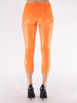JUNYA WATANABE Pantaloni<LEGGINGS 7/8 LUCIDO Arancione