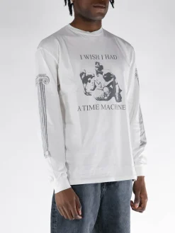 ARIES T-Shirt<MAGLIA ML TIME MACHINE Bianco, Grigio