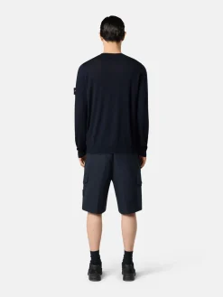 STONE ISLAND Felpe<MAGLIONE GIROCOLLO GHOST Blu