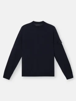 STONE ISLAND Felpe<MAGLIONE GIROCOLLO GHOST Blu