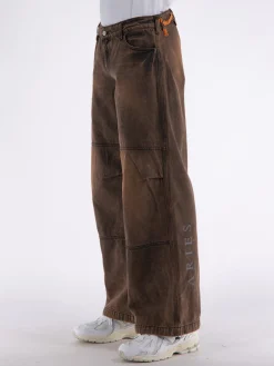 ARIES Pantaloni<PANTALONE ACID LOW RISE FLARE Marrone