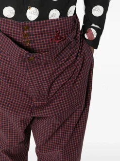 VIVIENNE WESTWOOD. Pantaloni<PANTALONE ALIEN Nero, Rosso