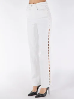 SIMKHAI Pantaloni<PANTALONE AMELIA HIGH RISE Bianco