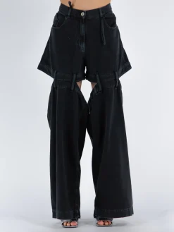 THE ATTICO Pantaloni<PANTALONE ASHTON LONG Nero