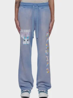 NAHMIAS Pantaloni<PANTALONE BUNNY BAGGY Azzurro