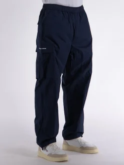 POP TRADING COMPANY Pantaloni<PANTALONE CARGO Blu