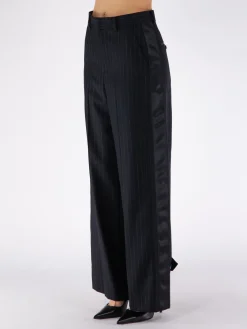 SACAI Pantaloni<PANTALONE CHALK STRIPE Nero