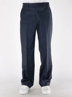 SUNFLOWER Pantaloni<PANTALONE CHINO CON PINCES RELAXED Blu
