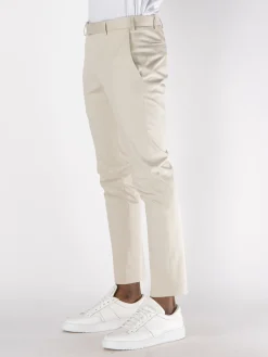 PT Pantaloni<PANTALONE CHINO DIECI CON PINCES Bianco