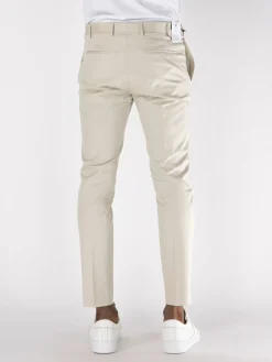 PT Pantaloni<PANTALONE CHINO DIECI CON PINCES Bianco