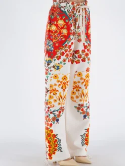 ETRO Pantaloni<PANTALONE CHINOOK Arancione, Azzurro, Bianco, Giallo, Multicolor