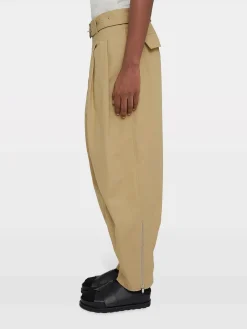 JIL SANDER Pantaloni<PANTALONE CON CINTURA Beige