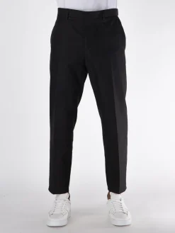 JIL SANDER Pantaloni<PANTALONE CON PIEGE FRONTALI Nero