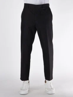 JIL SANDER Pantaloni<PANTALONE CON PIEGE FRONTALI Nero