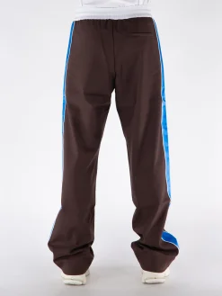 WALES BONNER Pantaloni<PANTALONE COURAGE Azzurro, Marrone