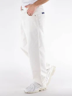 POP TRADING COMPANY Pantaloni<PANTALONE DRS LINEN Bianco