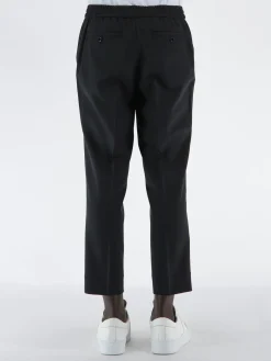 AMI Pantaloni<PANTALONE ELASTICATED Nero
