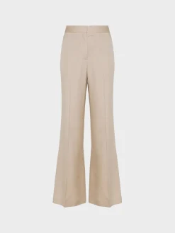 Pantaloni<PANTALONE FLARED Beige