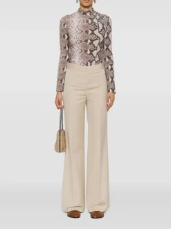 Pantaloni<PANTALONE FLARED Beige