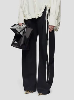 THE ATTICO Pantaloni<PANTALONE GARY LONG Nero