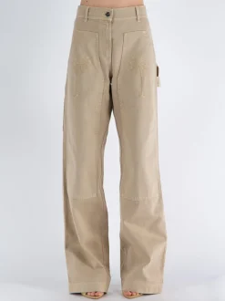 PALM ANGELS Pantaloni<PANTALONE GD BULL CARGO Beige