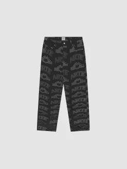 ARTE Pantaloni<PANTALONE HEART PRINT Grigio, Nero