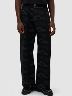 ARTE Pantaloni<PANTALONE HEART PRINT Grigio, Nero