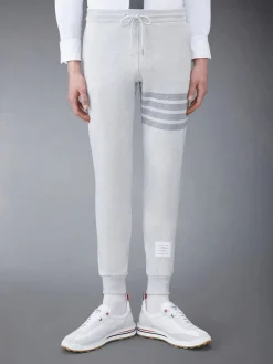 THOM BROWNE Pantaloni<PANTALONE IN CLASSIC LOOPBACK Grigio